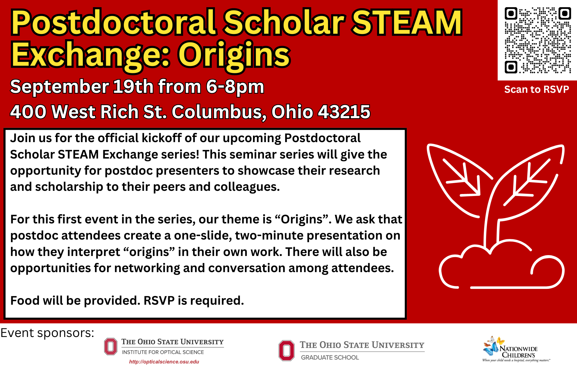 postdoc steam exchange flyer