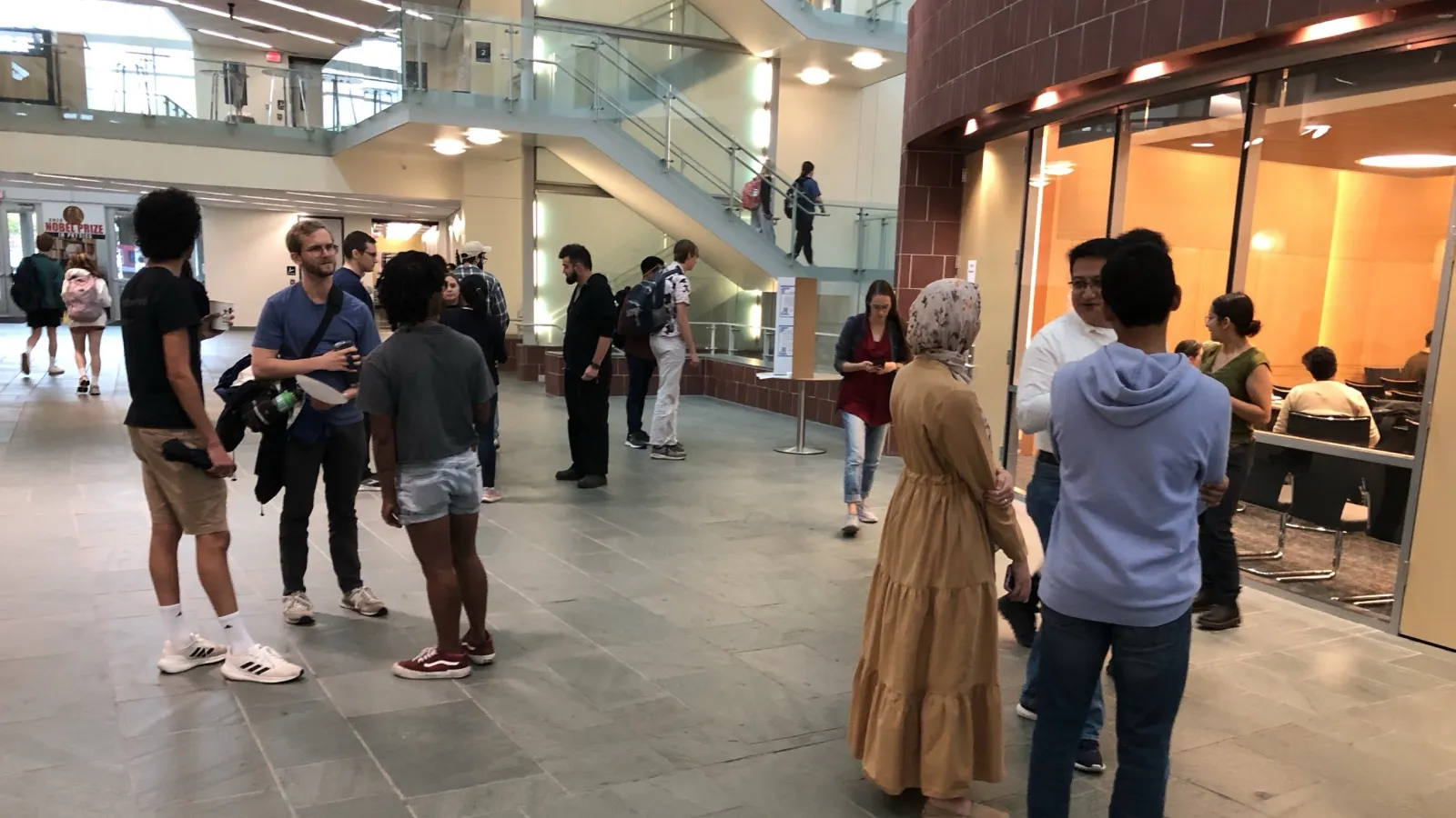 Gathering of students