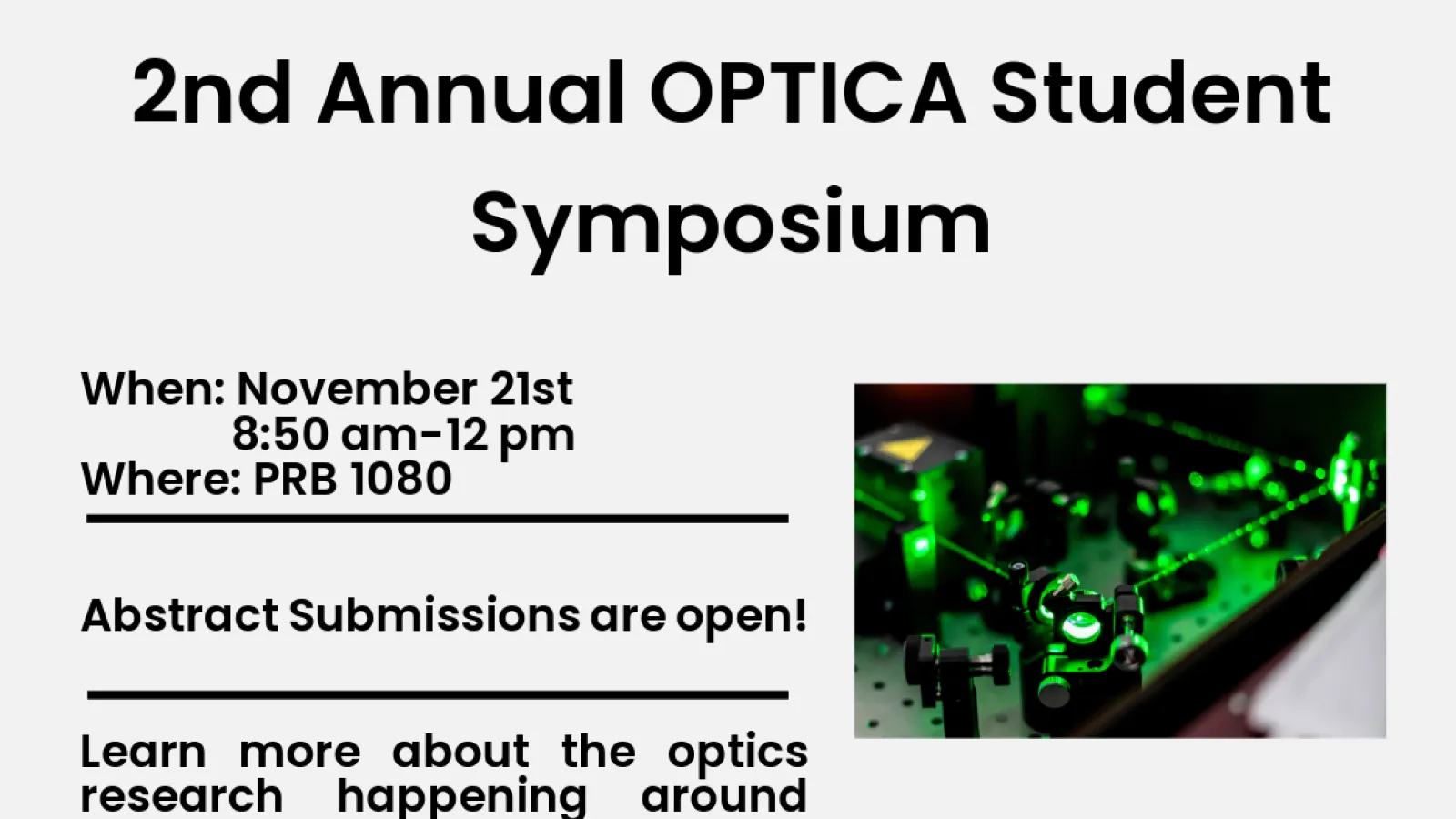 Optica Student Symposia 2025