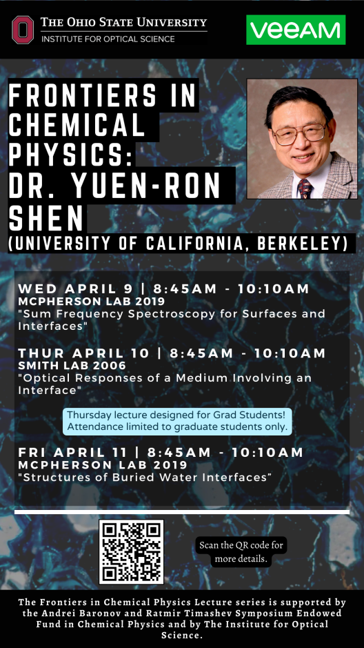 Dr. Yuen-Ron Shen - Frontiers in Chemical Physics