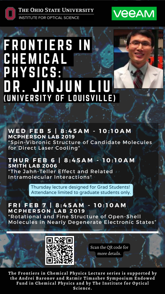 Dr. Jinjun Liu - Frontiers in Chemical Physics