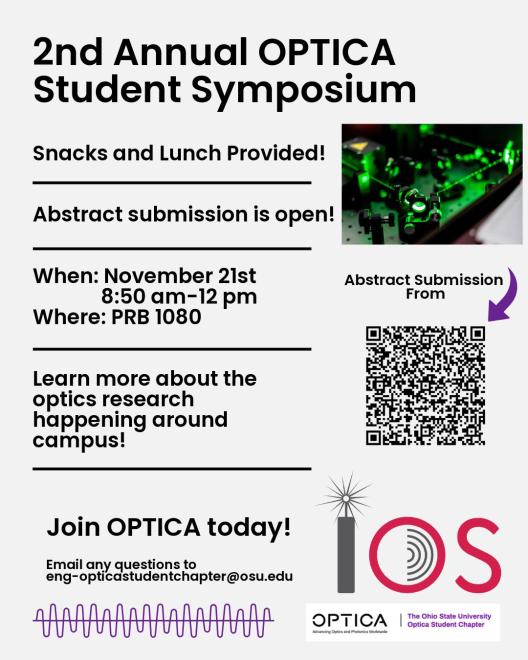 OPTICA Symposium Flyer