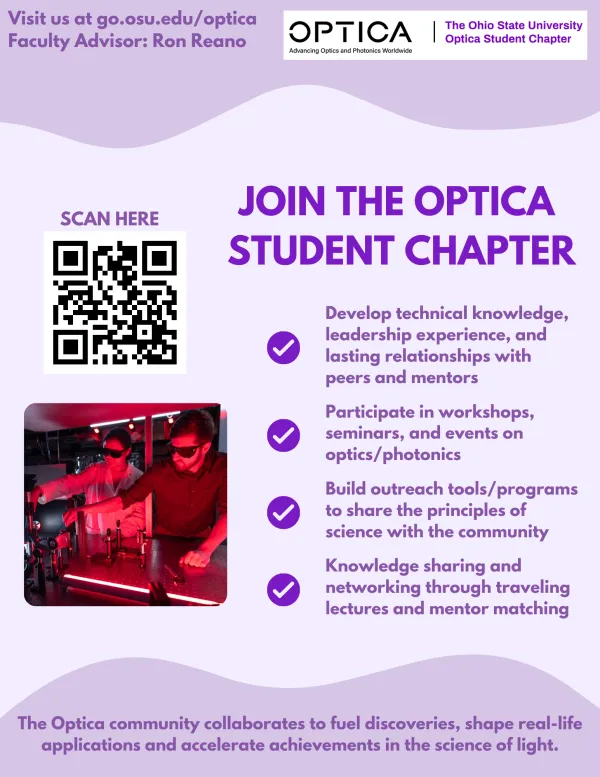 Optica Student Chapter Flyer