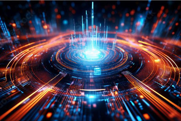 Quantum Computer Chip with Light beams